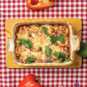 Рибне філе запечене з овочами