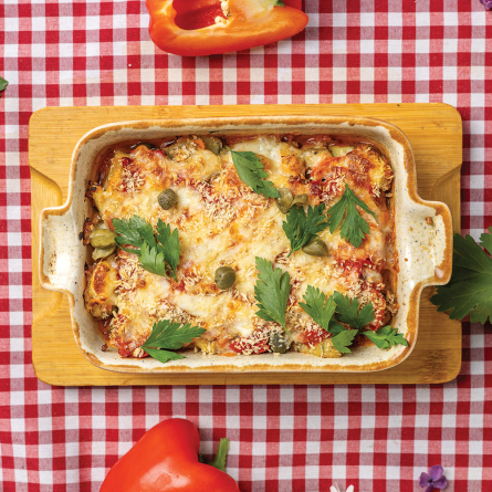Рибне філе запечене з овочами